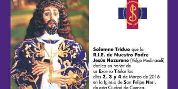 La R.I.E. de Nuestro Padre Jesús Nazareno (vulgo Medinaceli) celebra el 4 de marzo su solemne besapié a su Titular