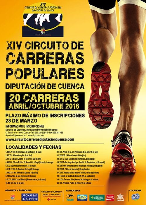Comienza en Villamayor de Santiago el XIV Circuito de Carreras Populares Diputación de Cuenca 3 Comienza en Villamayor de Santiago el XIV Circuito de Carreras Populares Diputación de Cuenca