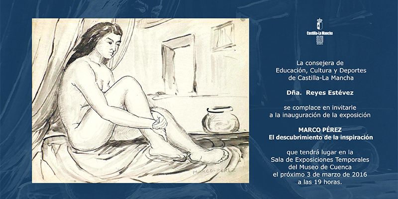 La sala de exposiciones temporales del Museo de Cuenca acoge una muestra sobre el escultor Marco Pérez 1 invitacion expo marco perez