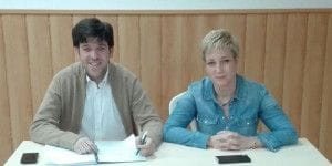 Javier Lopez y Gema Fierres concejales del PP en Torrejón  del Rey