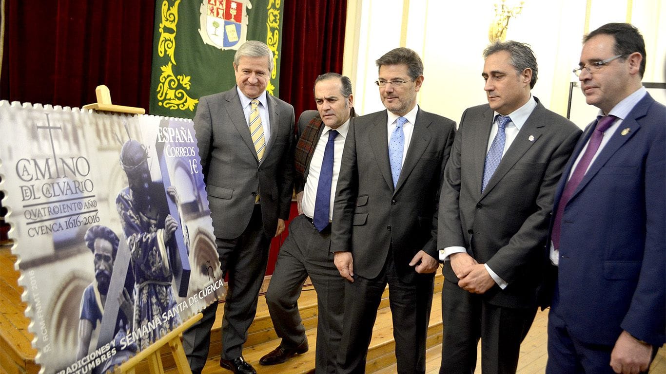 La procesión Camino del Calvario, en un sello conmemorativo