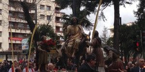 la borriquilla primera procesion de la semana santa de guadalajara