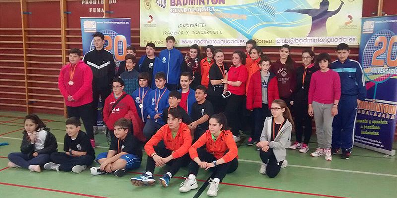 77 jugadores se dan cita en la 4ª Jornada del IVº Circuito Provincial de Bádminton del deporte en edad escolar en Guadalajara