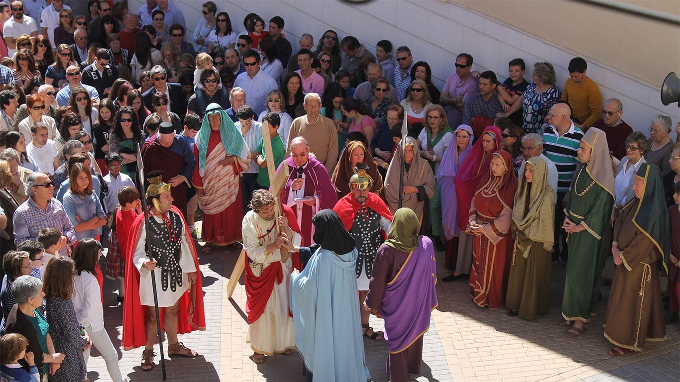 Trillo vivirá su Semana Santa con su 23ª Pasión Trillana y numerosas propuestas 1 Escena de la Pasión Trillana.