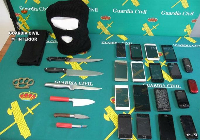 Detenidas siete personas en Guadalajara que robaban con violencia móviles a menores