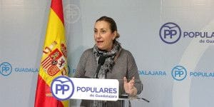 Silvia Valmaña diputada nacional del PP hoy en rueda de  prensa 310316