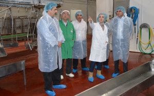 Visita matadero del delegado de la Junta de Cuenca, 