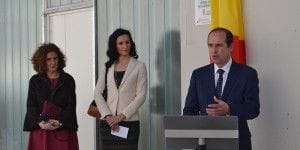 Alberto Rojo, alcaldesa de Almonacid y representante Fundación Yncide