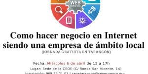 CEOE-Cepymne Tarancón enseñará este miércoles a las empresas a desarrollarse en internet 2 cartel jornada bilib Tarancón