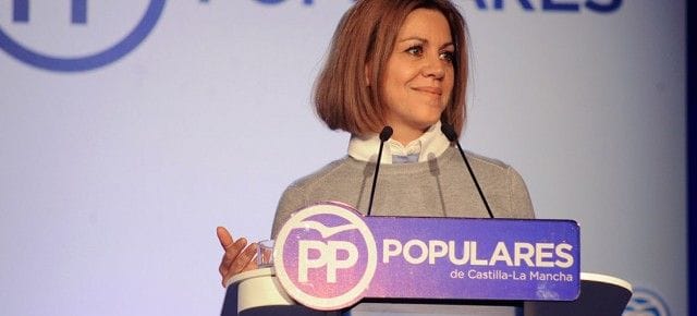 Cospedal: “El PP no se va a sentar en una mesa en la que se ponga en tela de juicio la unidad de España”