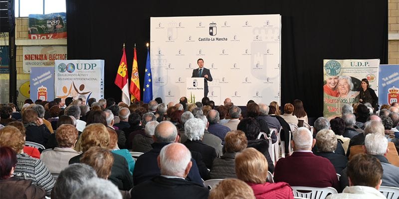 El Gobierno de Castilla-La Mancha reconocerá la labor de la Unión Democrática de Pensionistas en el próximo Día de la Región