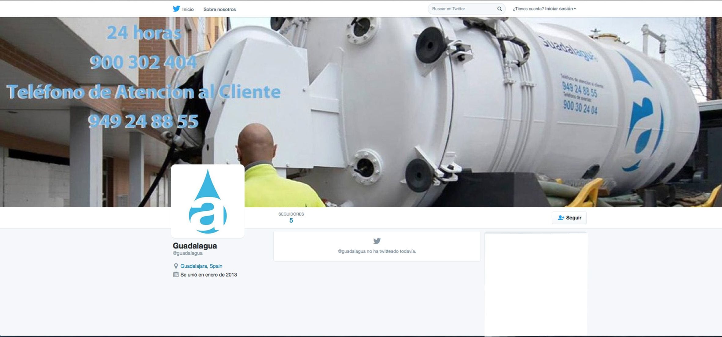 Guadalagua estrena perfiles en las redes sociales Twitter y Facebook