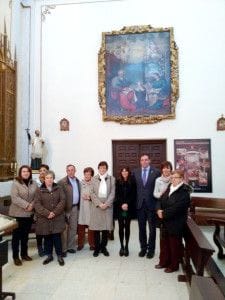 La Diputación devuelve a La Jara el cuadro ‘La Educación de la Virgen’ totalmente restaurado 2 FotoFamiliaCuadroLaJaraNota