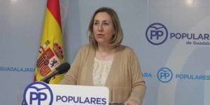 Silvia Valmaña diputada nacional del PP hoy en rueda de  prensa 250416