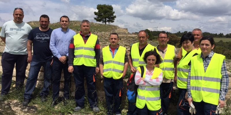 Un taller de empleo permite acondicionar el yacimiento Fuente de la Mota y dar empleo a ocho personas