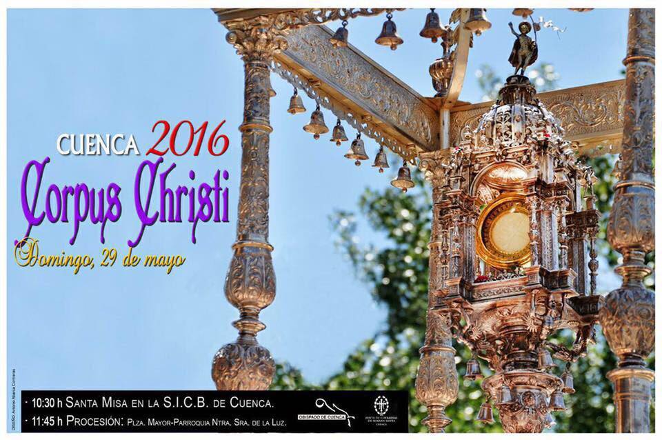 La Junta de Cofradías de Cuenca transmitirá la procesión del Corpus Christi a través de su twitter