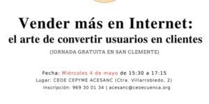 ACESANC acogerá este miércoles una jornada para vender más en Internet 2 Cartel jornada