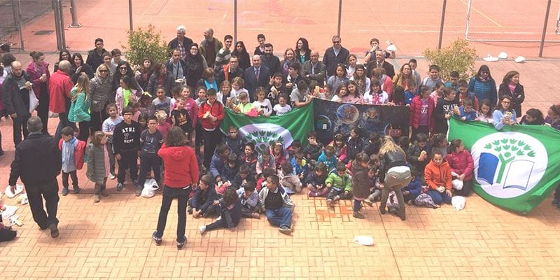 La Diputación de Guadalajara entrega ‘Banderas Verdes’ a colegios de la provincia en el 10º Encuentro Ecoescuelas en Tórtola de Henares