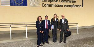 La consejera de Fomento se reúne en Bruselas con responsables europeos de Transportes y Agua