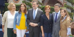 Los cabeza de lista al Congreso de CLM junto a Rajoy
