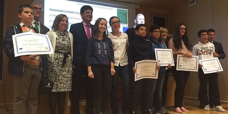 La directora de Educación, Cultura y Deporte de la Junta felicita a los ganadores de la Olimpiada Matemática de Guadalajara