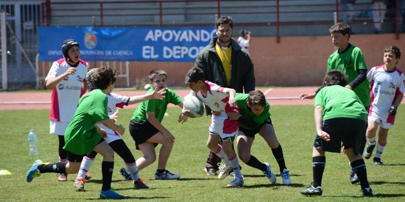 Éxito rotundo en el 6º encuentro de rugby base castellano-manchego en Cuenca
