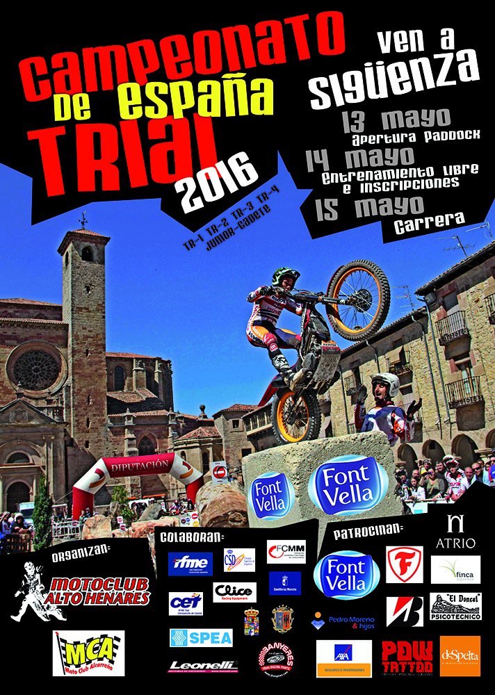 Sigüenza, cuarta prueba del Campeonato de España de Trial