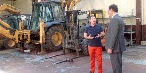 Prieto asiste a las jornadas de puertas abiertas de la empresa de suministros industriales  ‘Hergar’