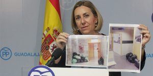 Silvia Valmaña se pregunta "por qué Page quiere cargarse el convenio sanitario con Madrid" 2 Silvia Valmaña hoy en rueda de prensa 250516