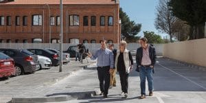 Presentación de nuevo aparcamiento en la calle Ricardo Sanz de Los Manantiales