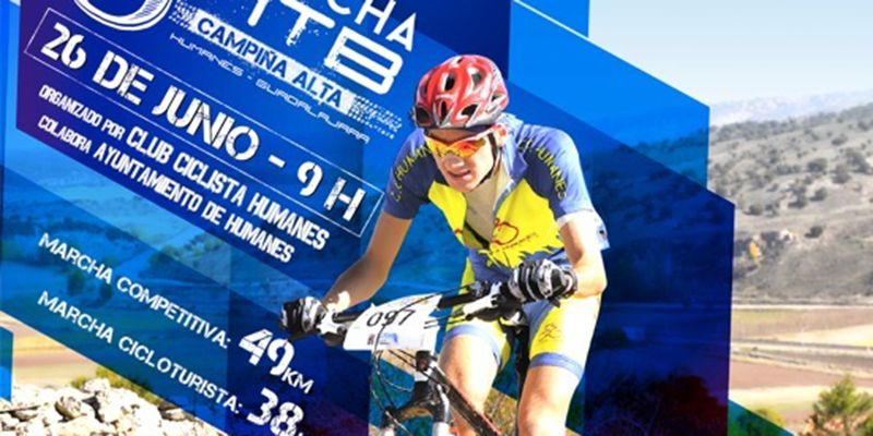 El domingo 26, 8ª Marcha MTB  Campiña Alta en Humanes, séptima prueba del Circuito MTB Diputación de Guadalajara