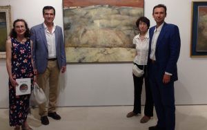 Antonio Román con los hijos de Pradillo.