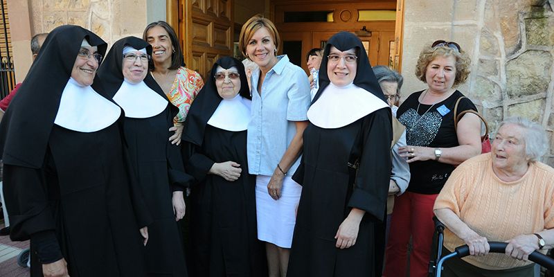 Intensa jornada en Sigüenza de Cospedal, que cerrará la campaña en Guadalajara