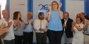 Cospedal: “La única fuerza política que es capaz de ganar al radicalismo en España es el PP, con todo el voto moderado, centrado y razonable de este país” 2 Cospedal Toledo-240616 (3)