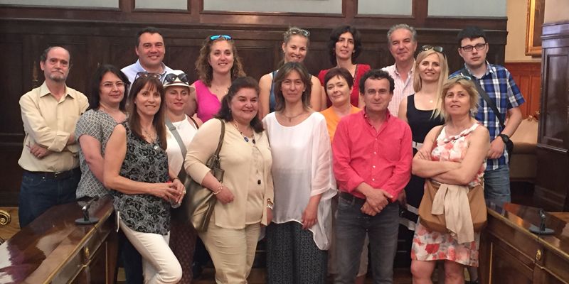 Profesores de ocho países europeos visitan la Diputación Provincial