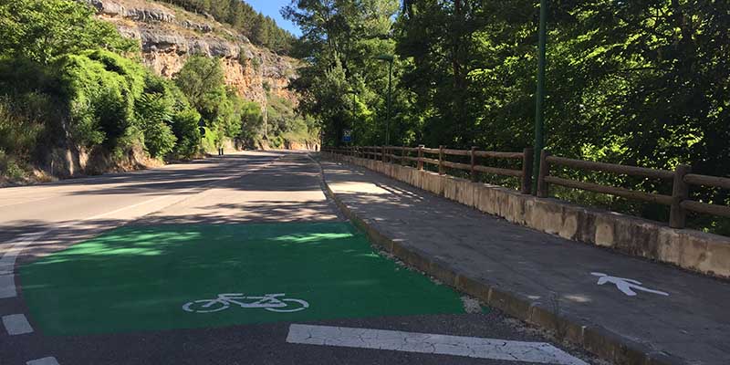 La Junta mejora el carril bici de la carretera de La Playa en Cuenca
