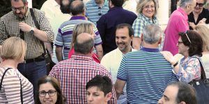 Pablo Bellido a su llegada al acto público del PSOE en Alovera copia