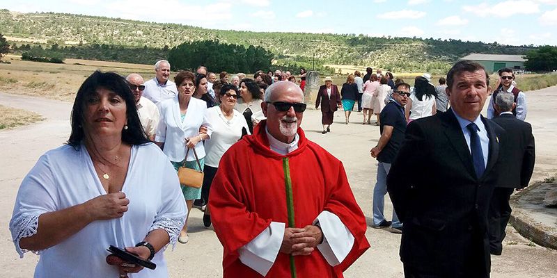 David Cuesta celebra con los vecinos de Monteagudo la festividad de los Santos Mártires Vito, Modesto y Crescencia