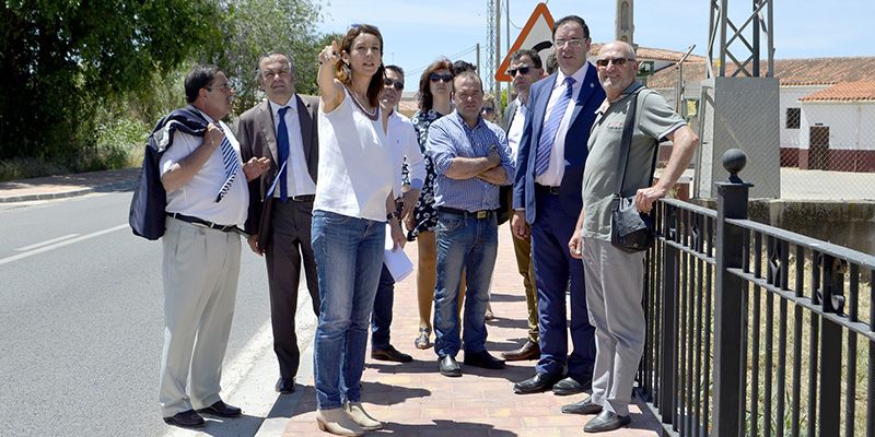 Recepcionadas las obras de mejora de acerado y canalizaciones de la travesía de la N-310 en San Clemente