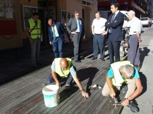 Retirada de las tablas de Carretería.