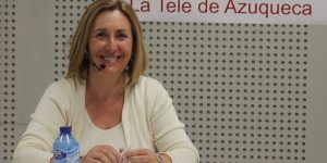 Silvia Valmaña hoy en el debate de TV Azuqueca