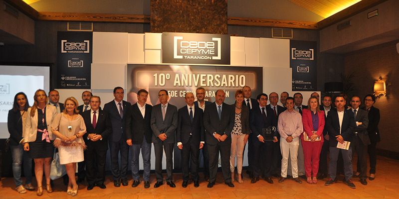 Cerca de 200 empresarios celebran el X aniversario de CEOE-Cepyme Tarancón, patrocinado por Caja Rural