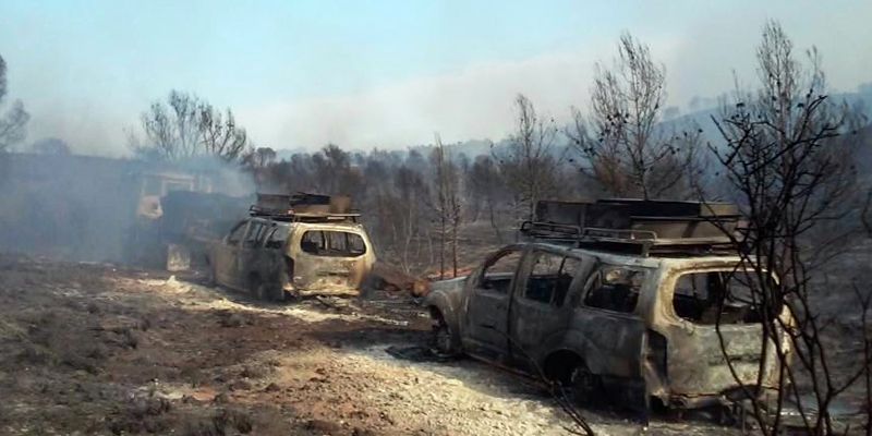El incendio del Paraje de las Quebradas en Liétor está perimetrado y bajo control