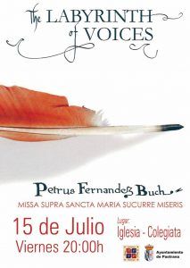 Colegiata de Pastrana. Concierto Petrus Fernández Buch. 15-07-2016