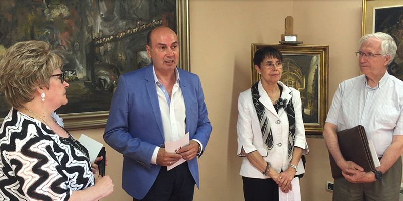 Inaugurada en la Casa del Doncel la exposición permanente de Fermín Santos y de Antonio Santos Viana