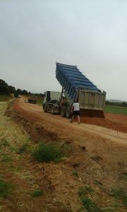Obras en caminos de Jábaga