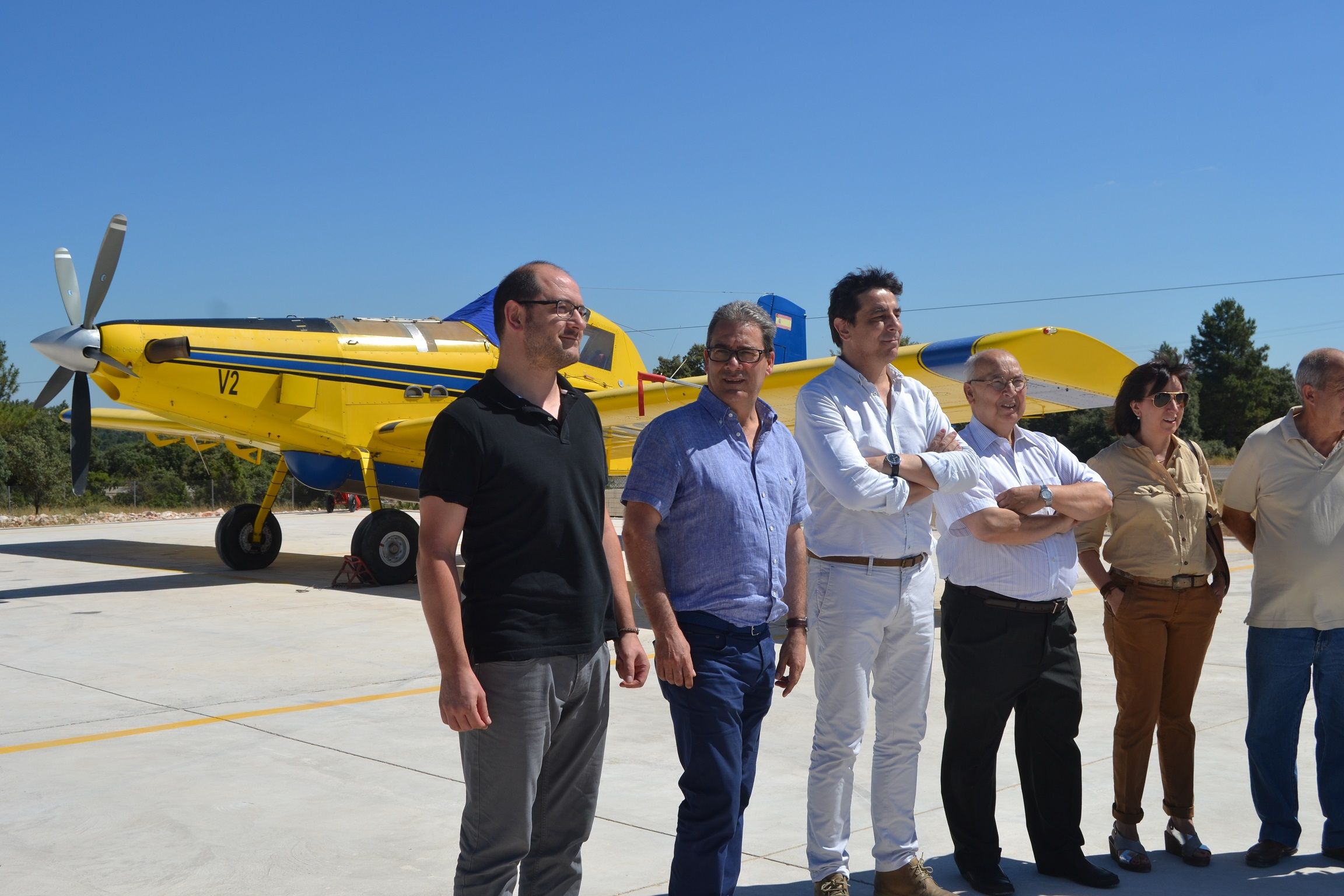 El nuevo aeródromo de Peralveche, “estratégico” para la Campaña de Extinción de Incendios de este verano