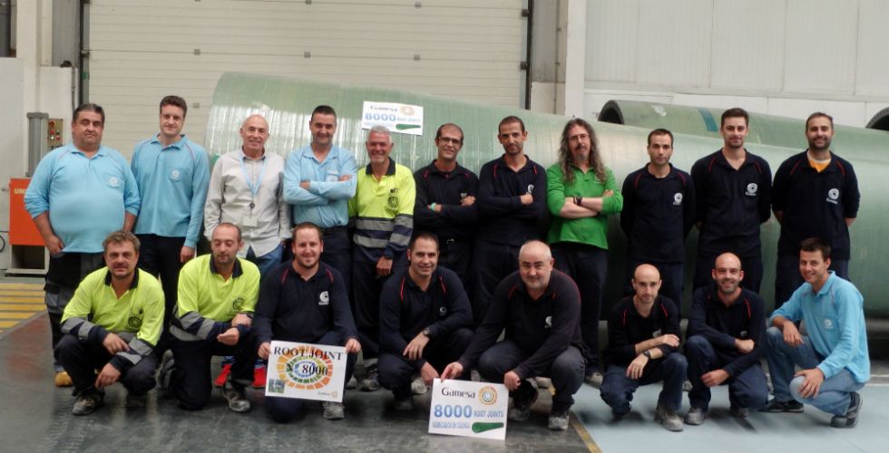 Gamesa fabrica en Cuenca la unidad 8.000 del modelo de pala G8X que irá destinada a Reino Unido