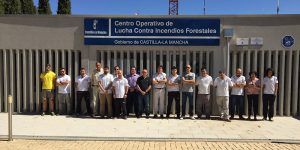 Minuto de silencio en los centros operativos provinciales y regional de lucha contra incendios forestales por el agente fallecido en La Palma