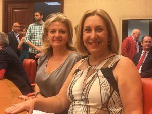 Silvia Valmaña, tras el acto de constitución de la Diputaciòn Permanente